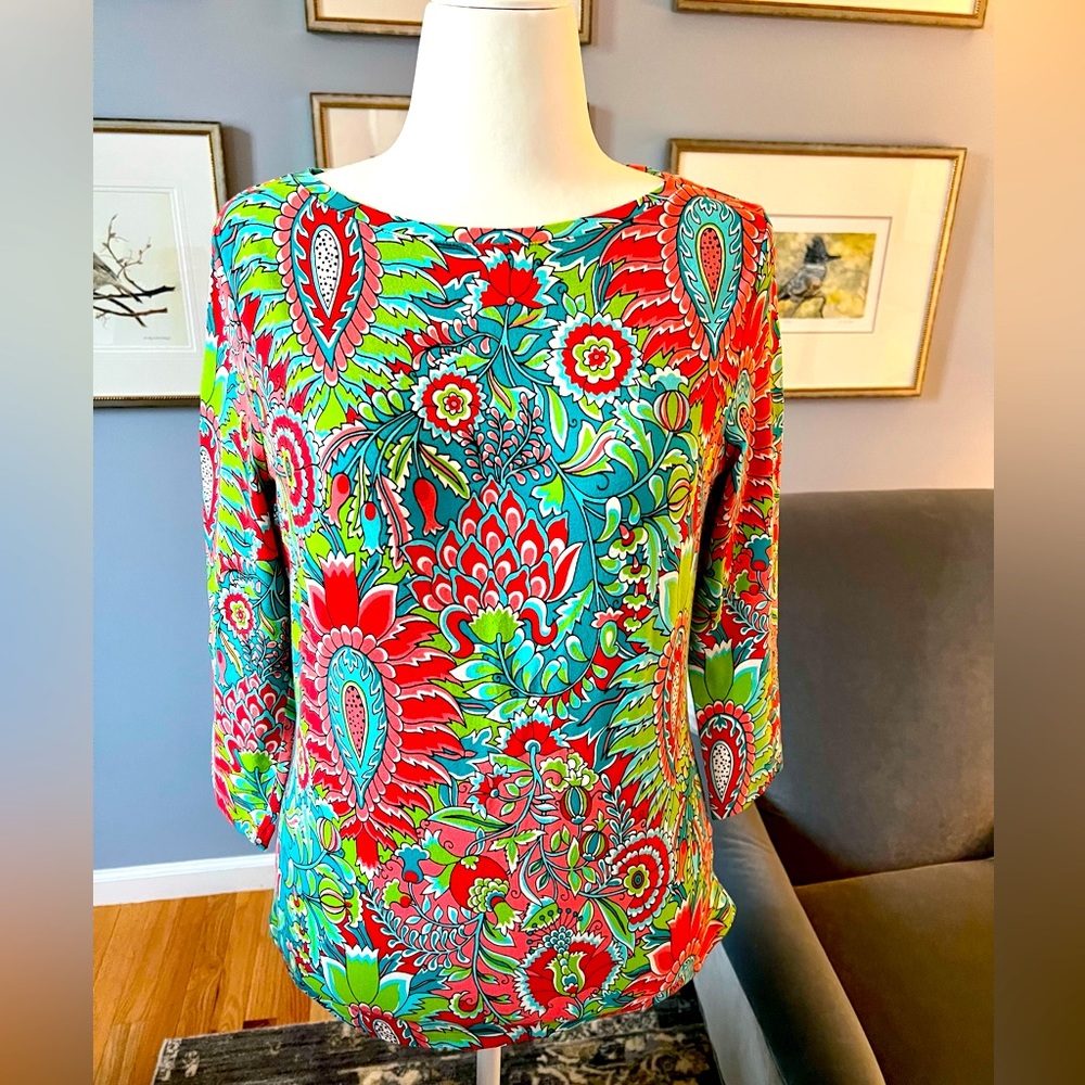 Talbots Tee in multi colors; Size L (NWOT)